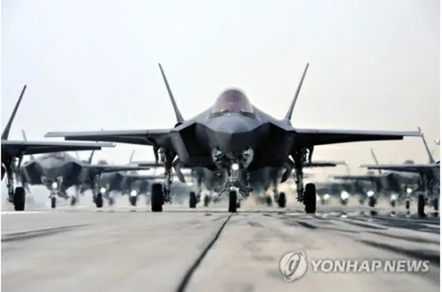 Ｆ３５Ａ（国防部提供）＝（聯合ニュース）≪転載・転用禁止≫
