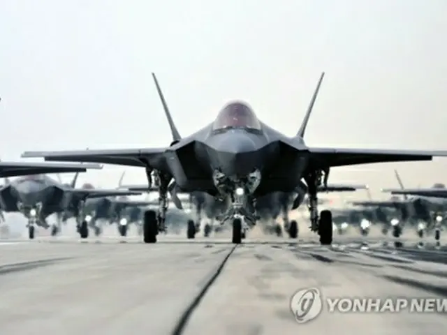 Ｆ３５Ａ（国防部提供）＝（聯合ニュース）≪転載・転用禁止≫