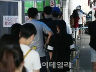 韓国の新型コロナ新規感染者7万6402人、2日連続7万人台