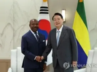 韓国　国交樹立６０年のガボンと首脳会談