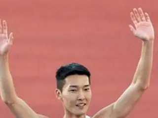 世界陸上男子走り高跳び”銀メダリスト”韓国ウ・サンヒョク、凱旋帰国