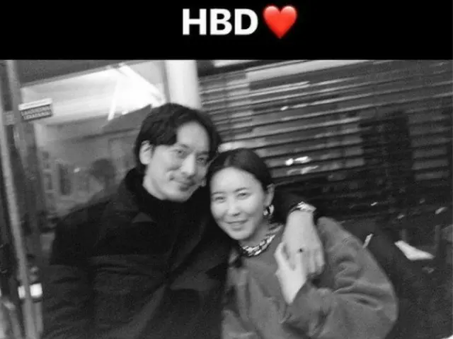 クォン・ダミがキム・ミンジュンの誕生日を祝った。（画像提供:wowkorea）