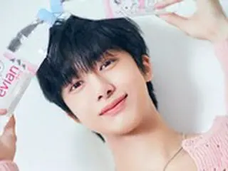 「MONSTA X」ヒョンウォン、エビアンスヌーピーコレクションと一緒に写真を公開