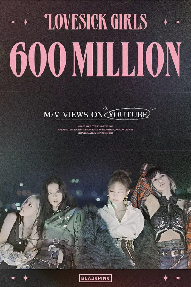 「BLACKPINK」、「Love sick Girls」MV6億ビュー突破！…約1年9か月で（画像提供:wowkorea）