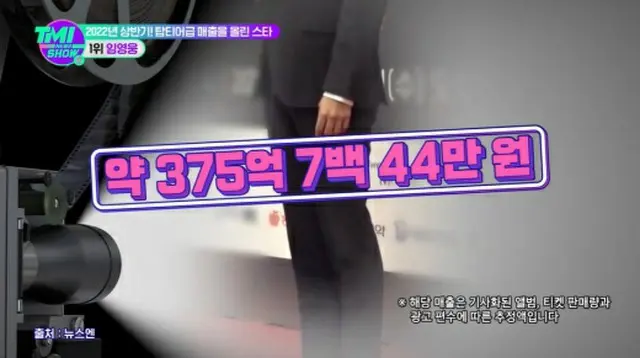 歌手イム・ヨンウン、「BTS」をおさえ上半期の売上キングに（TMI NEWS SHOW）（画像提供:wowkorea）