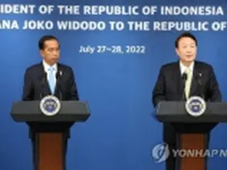 韓国・インドネシア首脳会談　供給網や防衛産業などでの協力強化確認