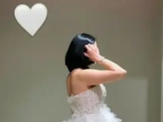 女優チャン・ミイネ、出産に続き挙式準備？臨月の”Dライン”でウェディングドレス姿を公開