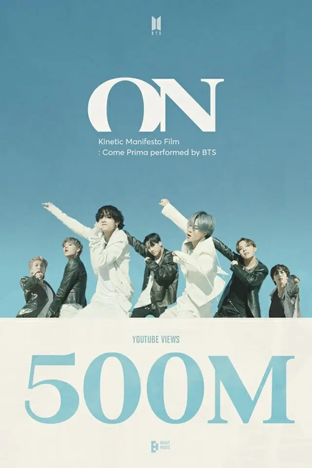 「BTS」、「ON」Kinetic Manifesto FilmのMVが5億再生達成（画像提供:wowkorea）