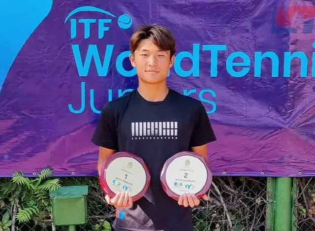 韓国テニスの有望株チャン・ウヒョク、ジュニア国際大会でシングルス優勝・ダブルス準優勝（画像提供:wowkorea）