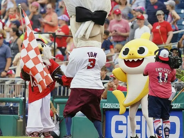 韓スマートスタディ、米MLBワシントン・ナショナルズと共同で「Baby Shark Day」特別試合を開催（画像提供:wowkorea）