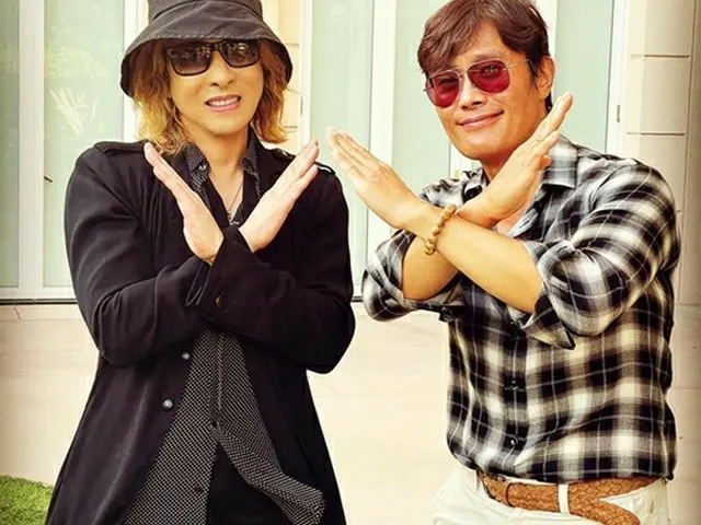 俳優イ・ビョンホン＆カン・ドンウォン、YOSHIKIとの友情ショット1（画像提供:wowkorea）