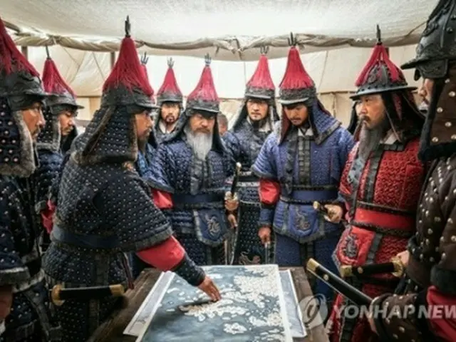 映画「閑山:龍の出現」（原題）のワンシーン（ロッテエンターテインメント提供）＝（聯合ニュース）≪転載・転用禁止≫