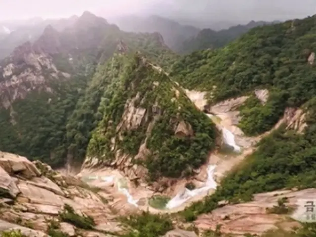 朝鮮中央テレビが7日放送した金剛山の景色(同テレビの映像から)=(聯合ニュース)≪転載・転用禁止≫