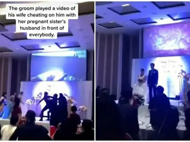 中国の結婚式で起こった修羅場…新郎が新婦の「不倫現場映像」を式場で流す＝韓国報道（画像提供:wowkorea）