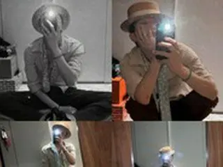 G-DRAGON、自身でファッションチェック？…“パナマハットと水玉スカーフ”で感覚的センス披露