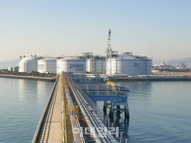 ポスコエナジーのクアンヤン（光陽）液化天然ガス（LNG）ターミナル（画像提供:wowkorea）