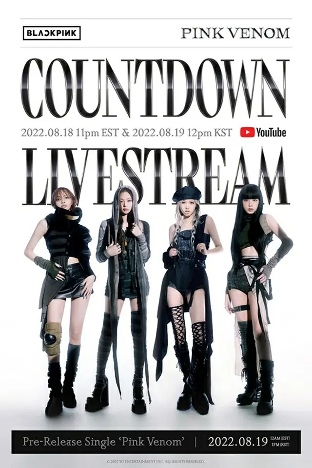 【公式】「BLACKPINK」、19日にYouTubeでライブストリーム開催決定（画像提供:wowkorea）