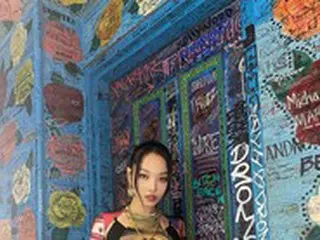 「KARD」チョン・ソミン、わき腹もパックリ開いた破格のクロップTシャツ…シカゴで近況