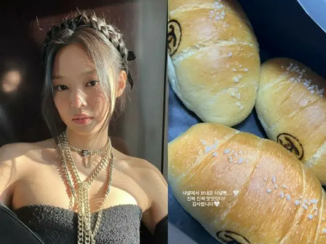 JENNIE（BLACKPINK）、「シャネルパン、本当においしかった」…コーヒーカーのプレゼントに認証ショット（画像提供:wowkorea）