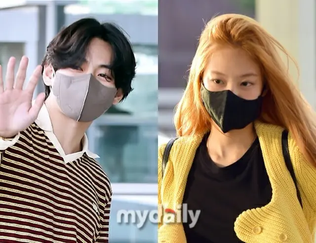 V（BTS)とJENNIE（BLACKPINK）、プライベート流出か？（画像提供:wowkorea）