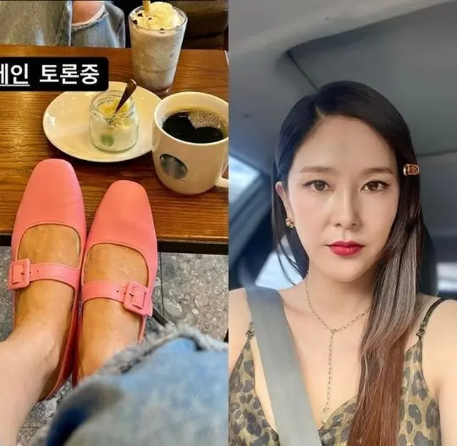 女優チャン・ガヒョン、カフェで迷惑行為？テーブルに靴を履いたまま足を乗せる…（画像提供:wowkorea）