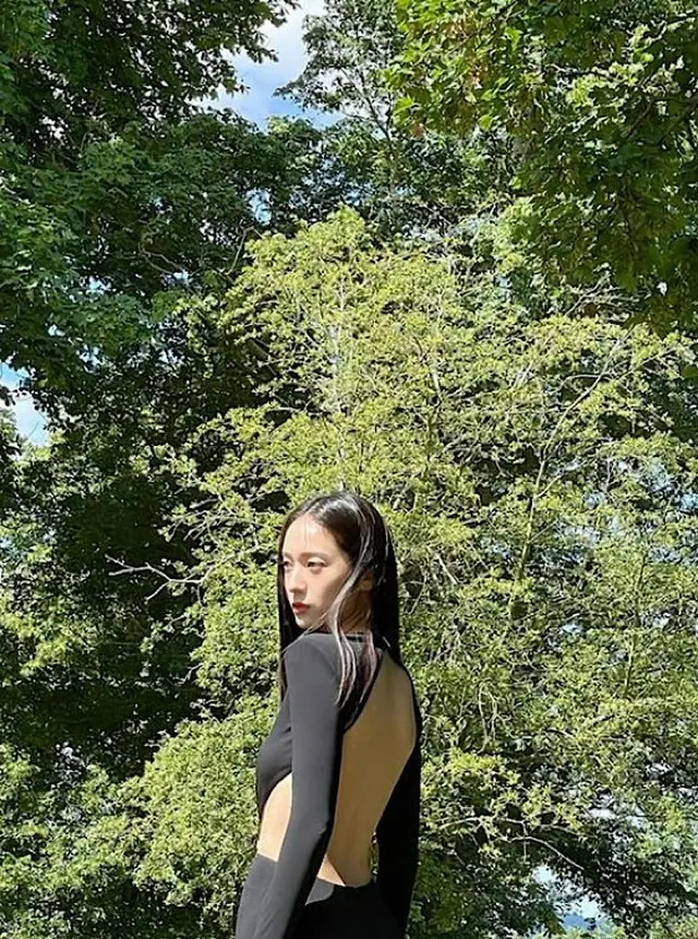 クリスタル（元f(x)）、背中がどこまで開いてるの？…「圧倒的なロングドレス姿に視線集中」（画像提供:wowkorea）