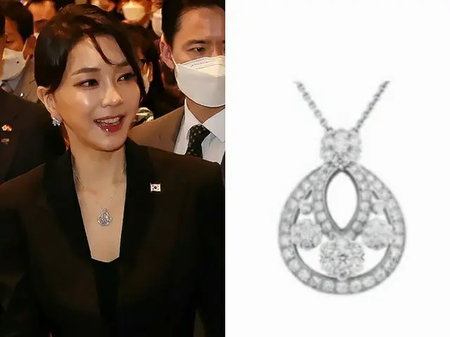 金建希夫人、6000万ウォンのネックレスが物議…大統領室「知人に借りたもの」＝韓国（画像提供:wowkorea）