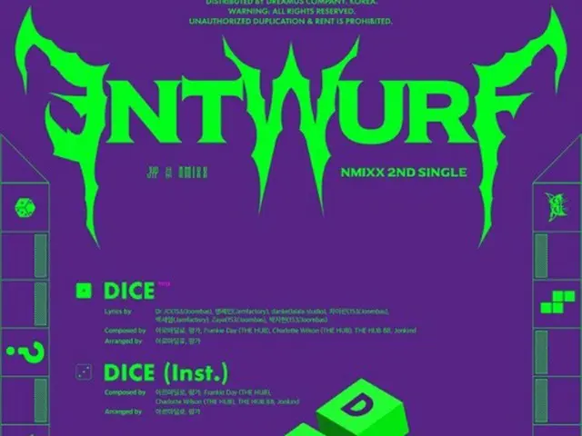 「NMIXX」、「ENTWURF」トラックリスト公開…タイトル曲は「DICE」（画像提供:wowkorea）