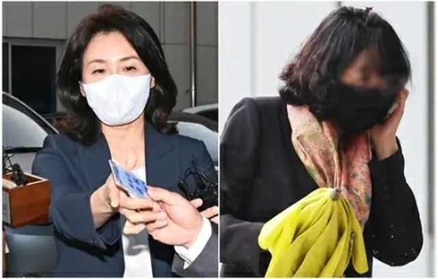 金氏（左）と元道職員（資料写真）＝（聯合ニュース）