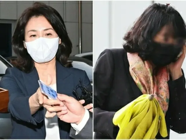 金氏（左）と元道職員（資料写真）＝（聯合ニュース）