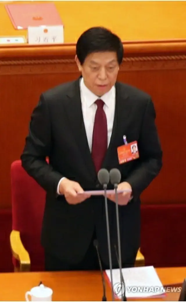 栗戦書氏（資料写真）＝（聯合ニュース）