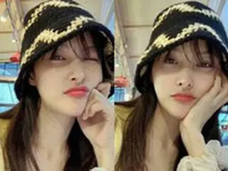 「KARA」のギュリ、くしゃりと笑う姿もアイドルの美貌…グラマラスなのにやせた腕