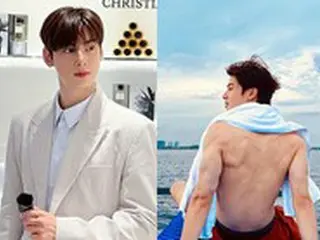 チャウヌ（ASTRO）、筋肉質な体も兼ね備える「彫刻美貌」…もしかしてCG？