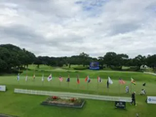 日本開催の男子ゴルフ「新韓東海オープン」、エリザベス女王の訃報受け半旗を掲揚