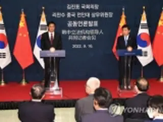 韓国国会議長　中国序列３位に韓中日３カ国会談提案