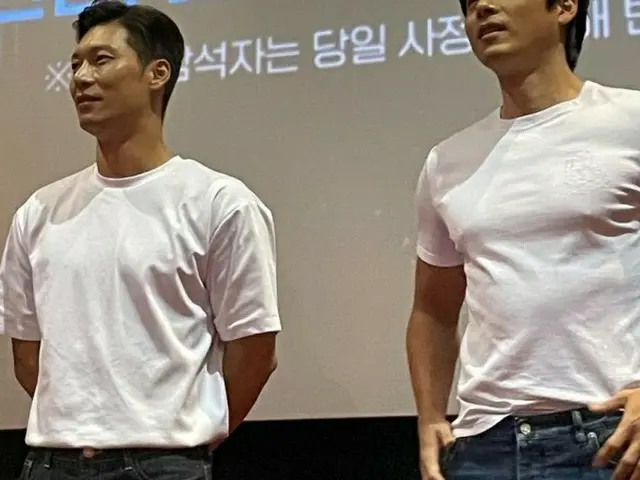 俳優ヒョンビン、生まれてくる赤ちゃんを守るためにバルクアップしたの？…さらに鍛えた“プレパパ”の舞台あいさつ（画像提供:wowkorea）