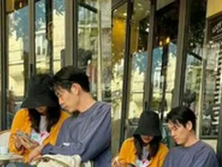 俳優キム・ウビン＆シン・ミナ、仏パリのカフェで「デート中」の目撃談