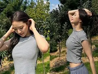 「Apink」出身ソン・ナウン、「ぜい肉のないペタンコなお腹」トレーニングウェアを着ても輝くビジュアル