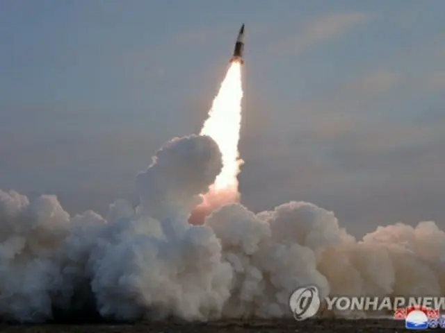 北朝鮮が２８日、弾道ミサイルを発射した（資料写真）＝（朝鮮中央通信＝聯合ニュース）≪転載・転用禁止≫