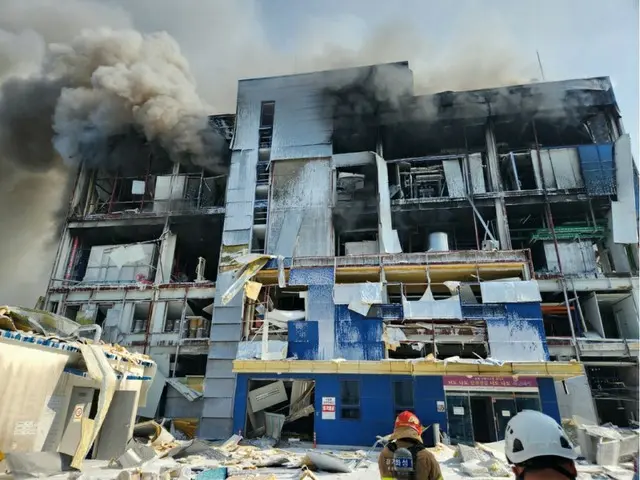 製薬会社工場で爆発火災…3人が建物内に孤立か＝韓国（画像提供:wowkorea）