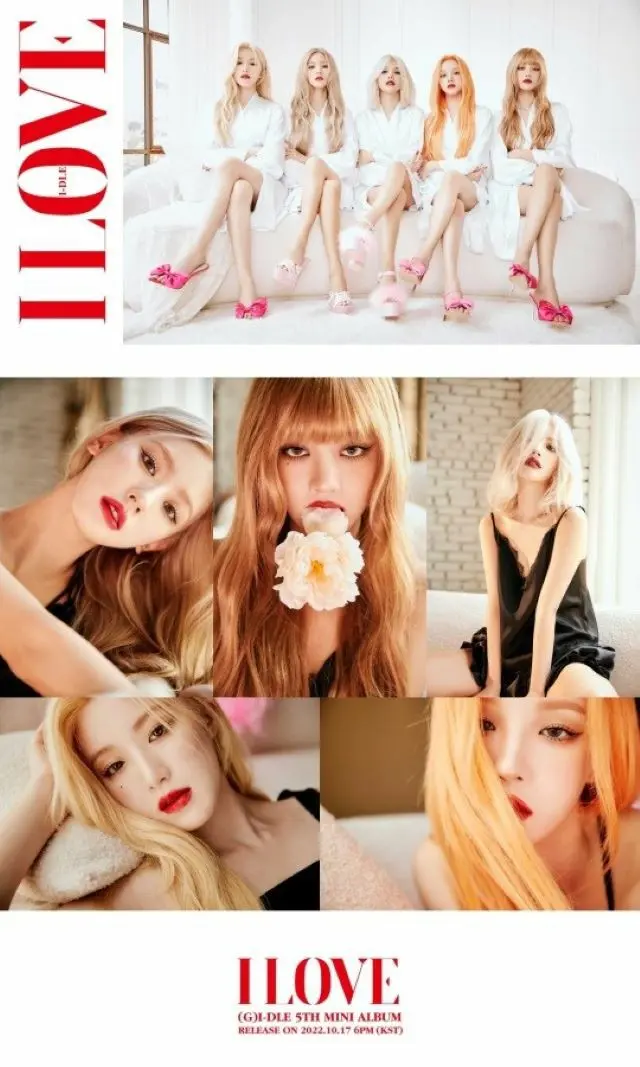 “全員金髪ガウン姿”「(G)I-DLE」、新譜「I love」の“Born”団体コンセプトフォト公開…“TOMBOYシンドローム”を超えるか？（画像提供:wowkorea）