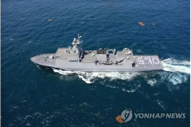 韓国海軍の機雷敷設艦「南浦」（防衛事業庁提供）＝（聯合ニュース）≪転載・転用禁止≫