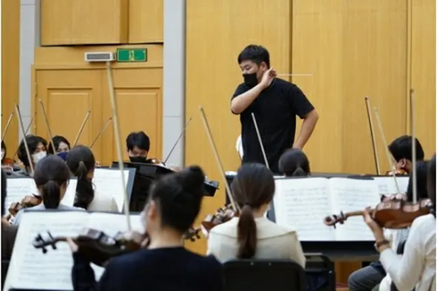 KBS交響楽団のリハーサル風景（KBS交響楽団提供）＝（聯合ニュース）≪転載・転用禁止≫