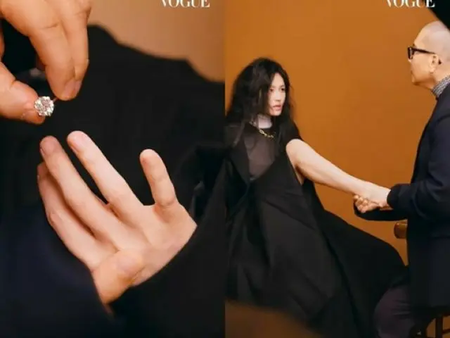 ク・ジュンヨプ（CLON）＆“台湾版花男つくし”バービィー・スー夫婦、それはひょっとして結婚指輪？ラブラブなグラビアのビハインド公開（画像提供:wowkorea）