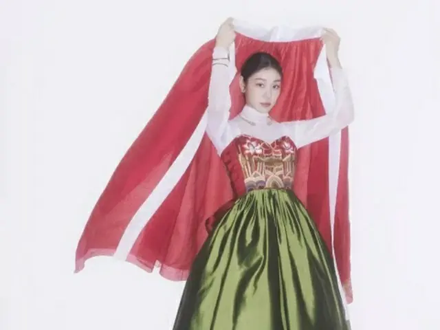 結婚控えた“フィギュアクイーン”キム・ヨナ、韓服の魅力伝える（画像提供:wowkorea）