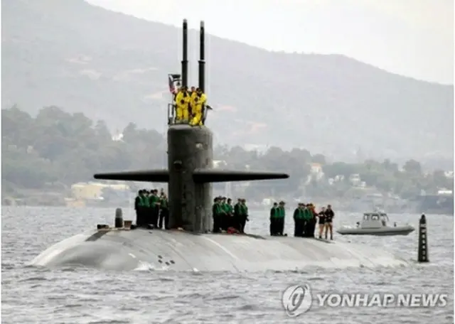 米国の原子力潜水艦（米海軍のフェイスブックより）＝（聯合ニュース）