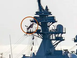 日本海に進入した日本の艦船に旭日旗、米海軍の写真で確認＝韓国