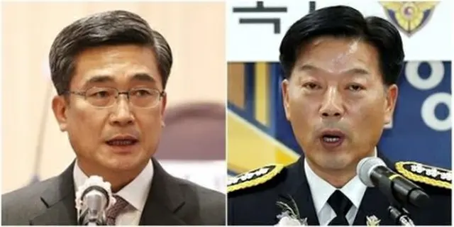 徐旭氏（左）と金洪熙氏（資料写真）＝（聯合ニュース）