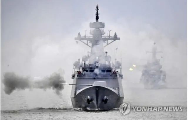 韓国海軍第2艦隊の海上機動訓練（資料写真）＝（聯合ニュース）