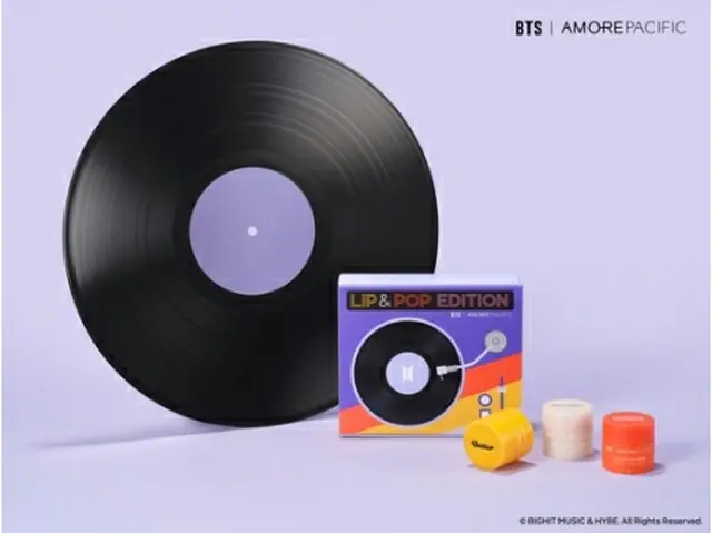 アモーレパシフィックがＢＴＳとのコラボ商品「リップスリーピングマスク　リップ＆ポップエディション」を発売した（同社提供）＝（聯合ニュース）≪転載・転用禁止≫